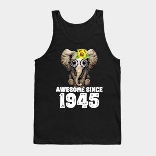 Awesome since 1945 75 Years Old Bday Gift 75th Birthday Tank Top